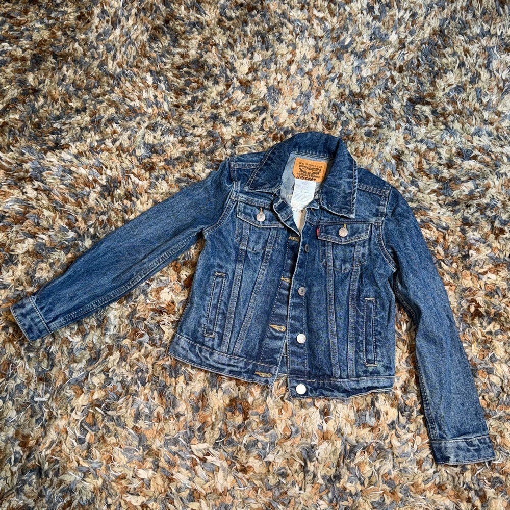Levi's Blue Denim Kids Jacket Size 8